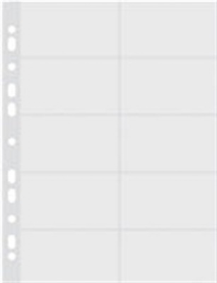 Névjegykártyatartó genotherm, lefűzhető, A4, 50 mikron, víztiszta, DONAU