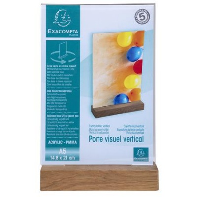 Laptartó, álló, A5, EXACOMPTA, áttetsző