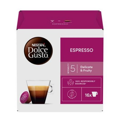Kávékapszula, 16 x 5,5 g,  NESCAFÉ DOLCE GUSTO "Espresso"