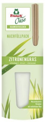 Légfrissítő, 90 ml, utántöltő, FROSCH "Oase", citromfű