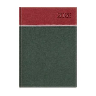 Naptár, tervező, B5, heti, TOPTIMER, "Young", bordó-fehér-zöld