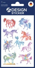 Matrica, papír, 1 ív, 76x120 mm, AVERY ZWECKFORM, "Z-Design No.53148", unikornisok