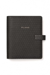 Kalendárium, gyűrűs, betétlapokkal, A5, FILOFAX "Moonlight", fekete