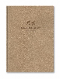 Tanári zsebkönyv, 2025/2026 tanév, A5, heti, TOPTIMER, arany