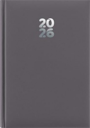 Naptár, tervező, A5, napi, DAYLINER, "Pannon", szürke